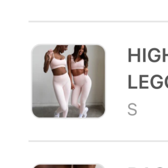 AZUR Fit HIGH WAISTED LEGGINGS - SORBET - Picture 5 of 5